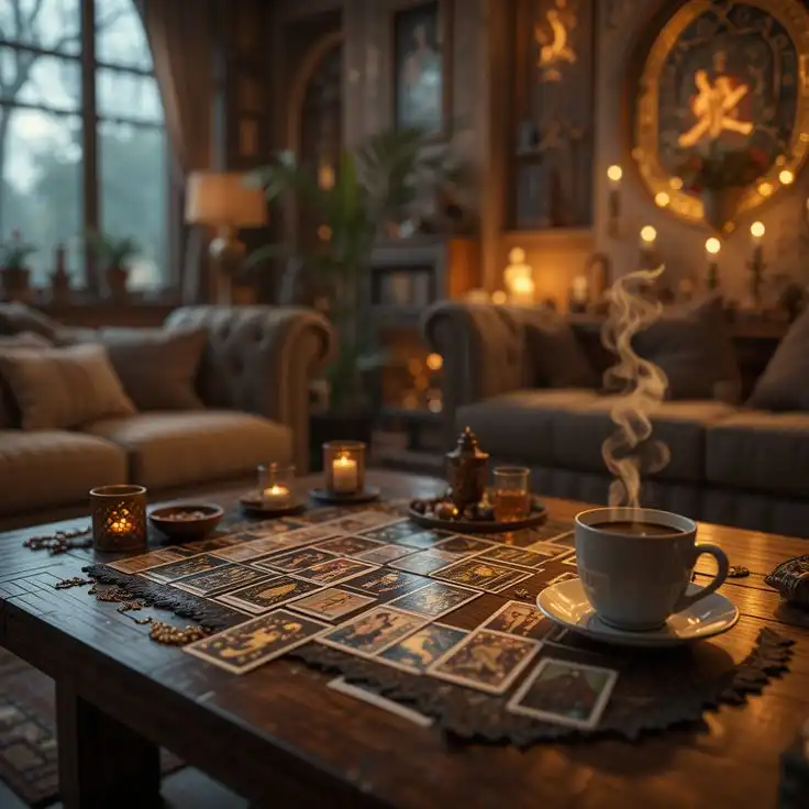 Мистический ритуал гадалки: отливка воском и расклад карт Таро