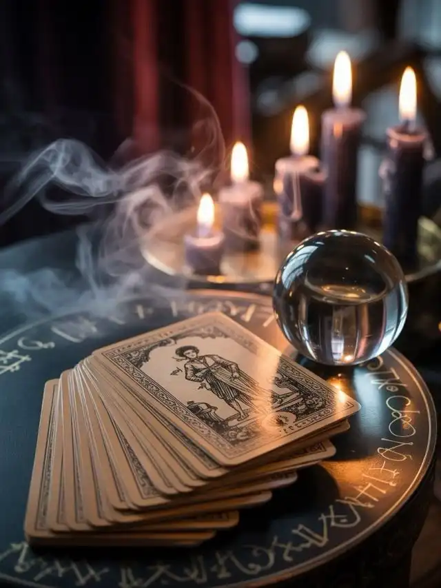 Мистический ритуал гадалки: отливка воском и расклад карт Таро
